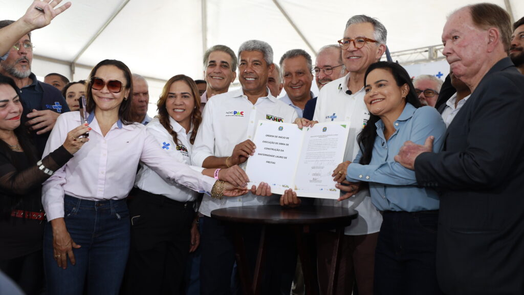 Autoridades assinam ordem de serviço da Maternidade de Lauro de Freitas Projeto arquitetônico da unidade
