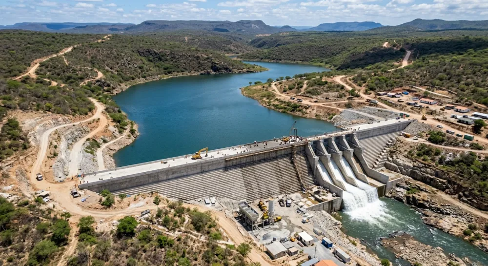 Imagem ilustrativa sobre a assinatura do contrato de R$ 3,2 milhões para a construção da Barragem do Bonfim, em Guanambi. A obra da Cerb deverá ampliar a segurança hídrica e beneficiar mais de 600 famílias da zona rural.